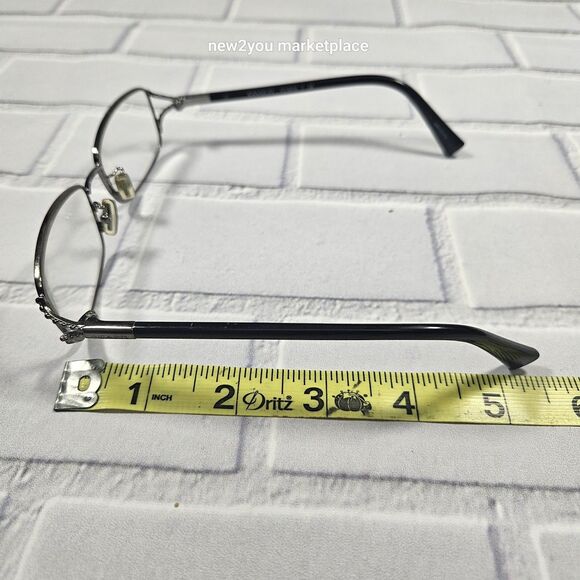Pre owned COACH HC 5073 9017 DARK SILVER BLACK AUTHENTIC EYEGLASSES RX 52-16-135 - Picture 5 of 12